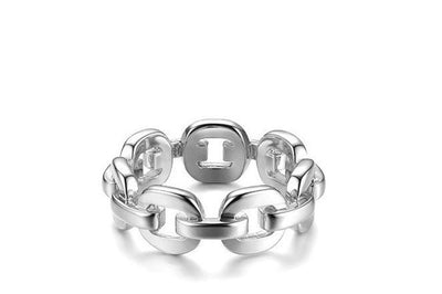 silver Link Rings