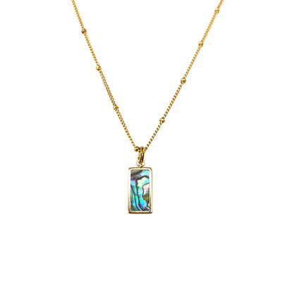 Buy Rectangle Malachite Necklace at Best Price.