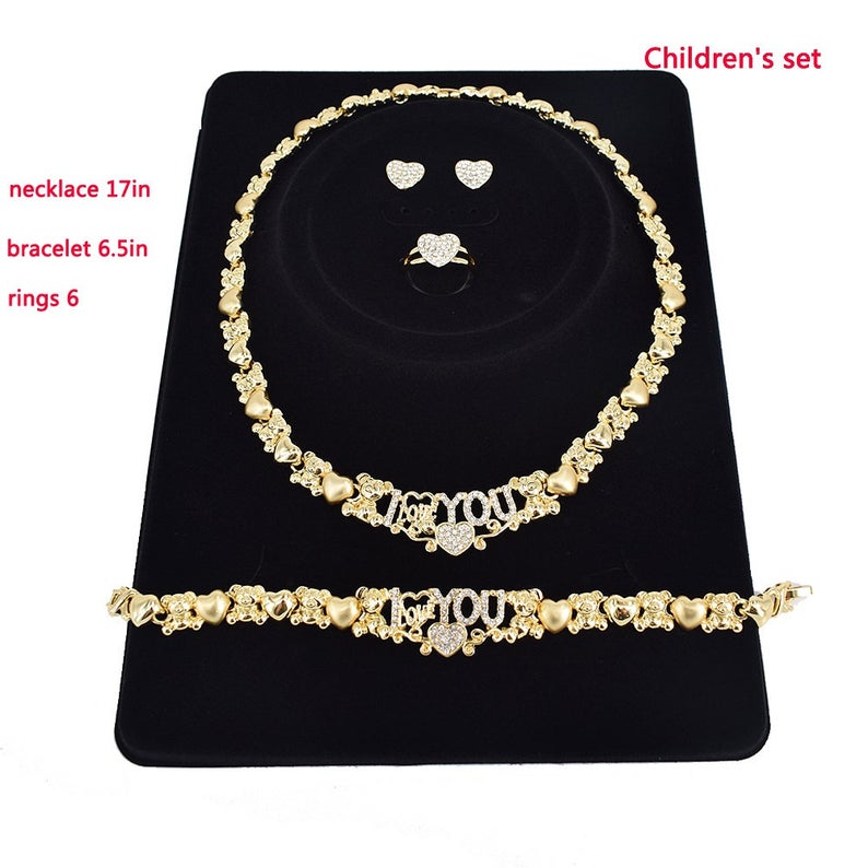 Gold jewellery set for kids