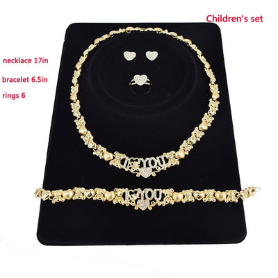 I love you necklace set for kids shopping 