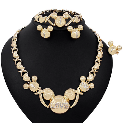 18k Gold Xo Jewelry Set