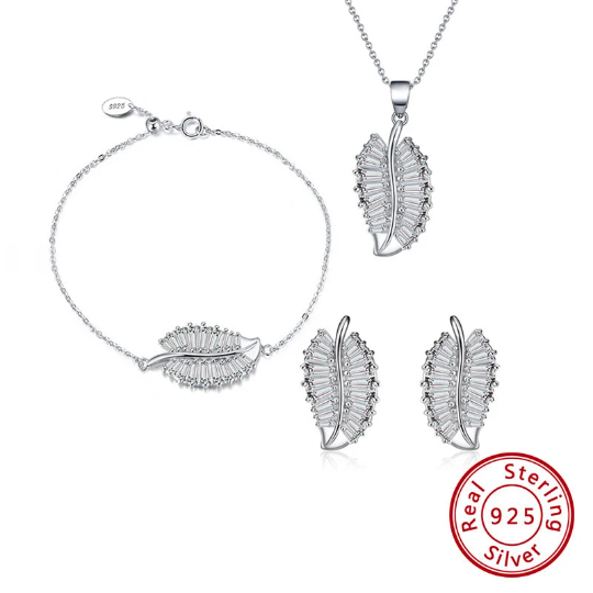 925 Sterling Silver Crystal Necklace