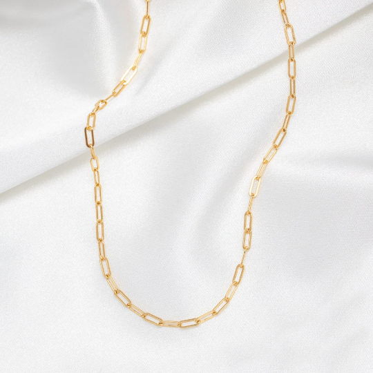 14K Gold-Filled Paperclip Necklace