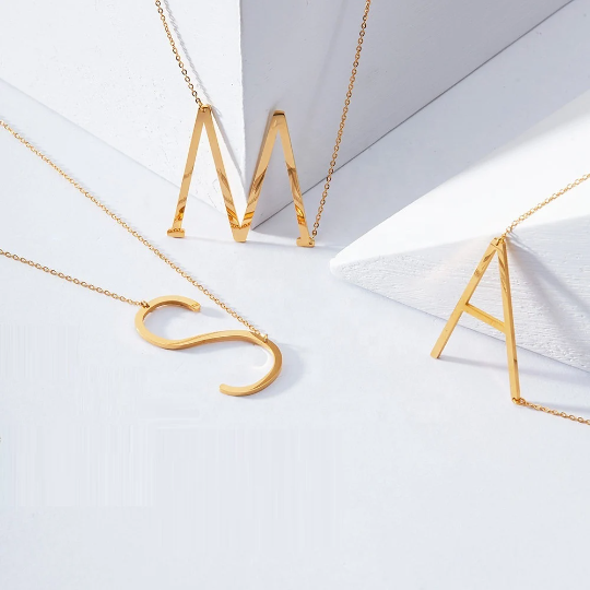Order Now Best quality Gold Initial Necklace