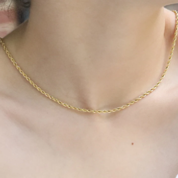 18k Gold Rope Chain