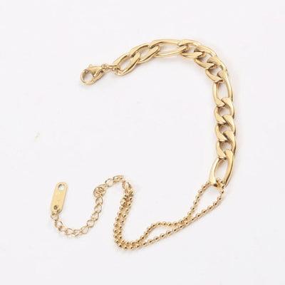 Gold beaded bracelet For sale 