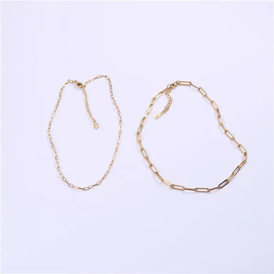 18K Gold-Filled Paperclip Chain Necklace