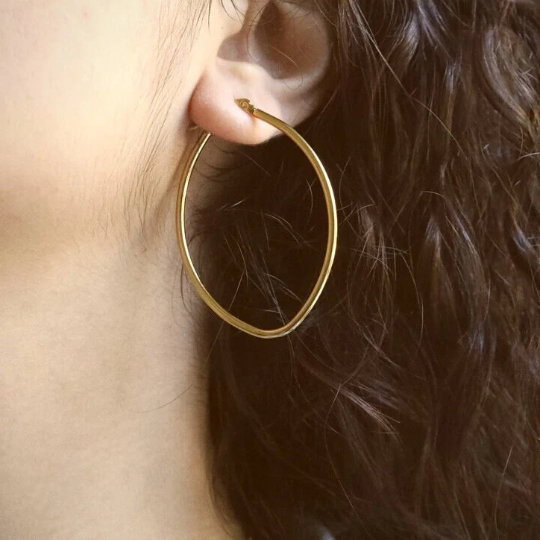 Shop Online our collection of Oval Hoop Earrings