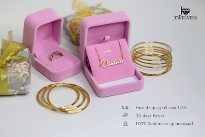18K Gold-Filled Custom Name Earrings