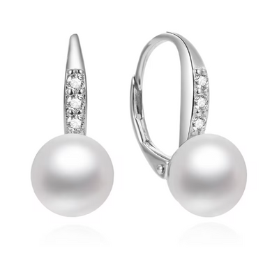 925 Sterling Silver Fresh Water Pearl Earrings
