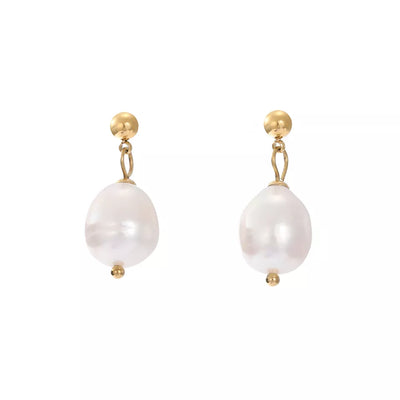 14K Gold-Filled Baroque Freshwater Pearl Earrings