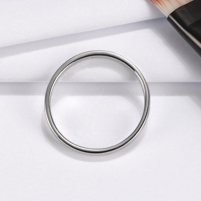 wide silver band ring