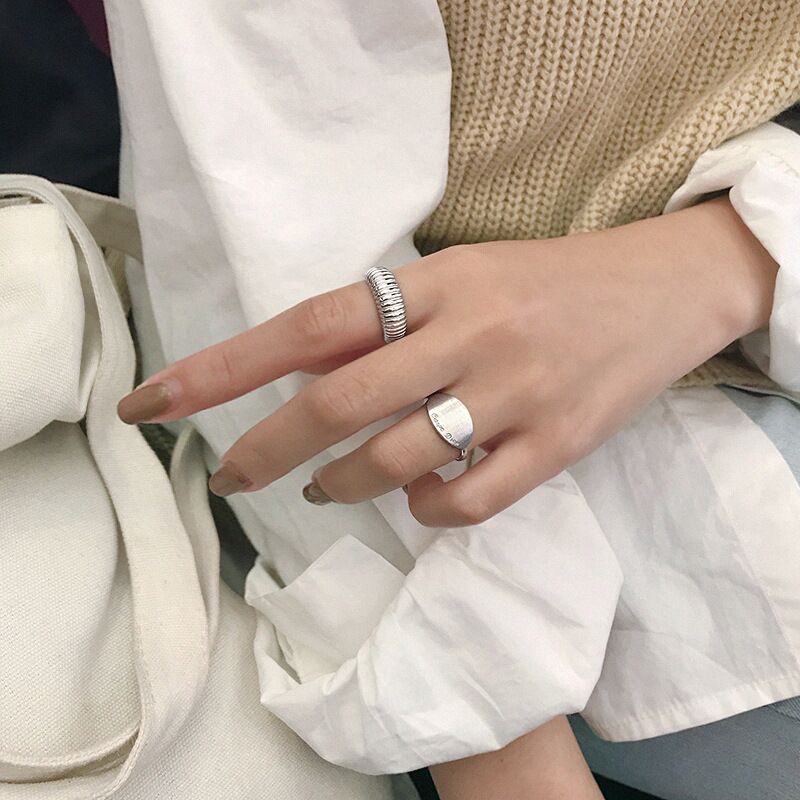 Croissant Ring silver for Women