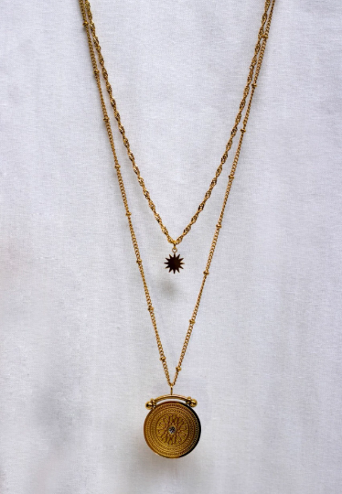 18K Gold-Filled Roman Layer Necklace