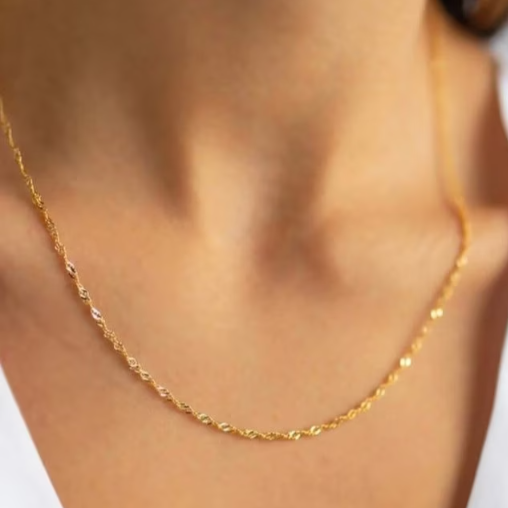 2mm Dainty Rope Necklace