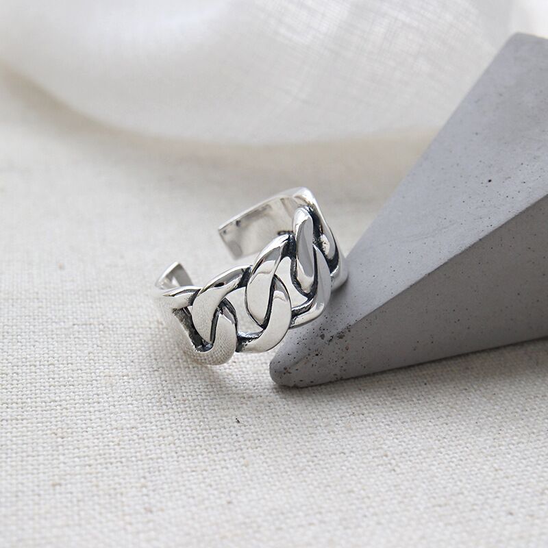  Womens Adjustable Rings silver