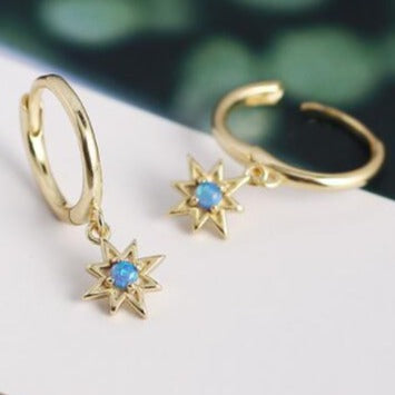 Order Now Best quality  Opal Star Earrings