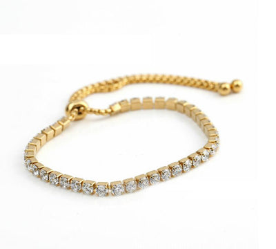 18K Gold-Filled Dainty Tennis Bracelet