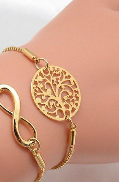 Gold filled bracelet tree shape 