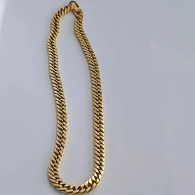 18K Gold-Filled Cuban Link Necklace
