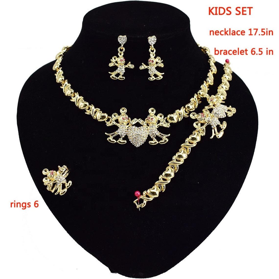 Hugs and kisses jewelry set for kids