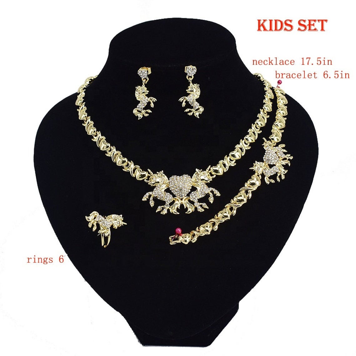 XO unicorn kids set