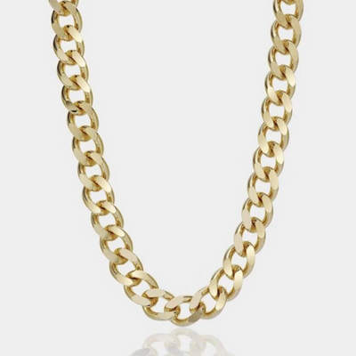 18K Gold-Filled Thick Cuban Necklace 12mm